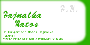 hajnalka matos business card